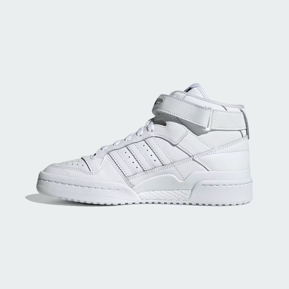 NWB Adidas Forum Mid x SWAROVSKI Rhinestone Crystals White Black Women's Size 9 - Picture 7 of 14